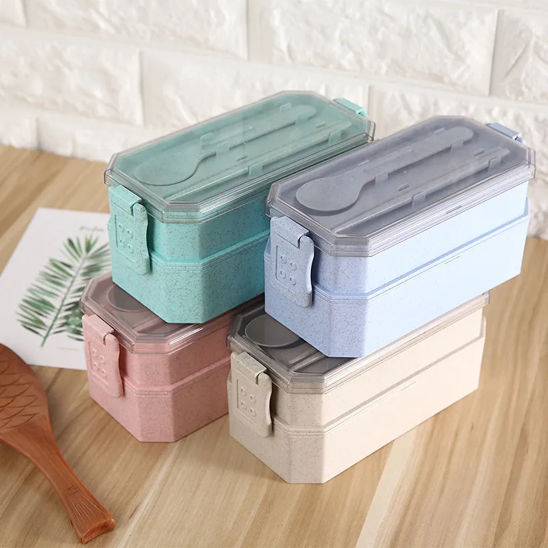 TUUTH Cute Lunch Box Japanese PP Material Thermal Microwave Heating Kids Portable Dinne Food Picnic School Container Box B6
