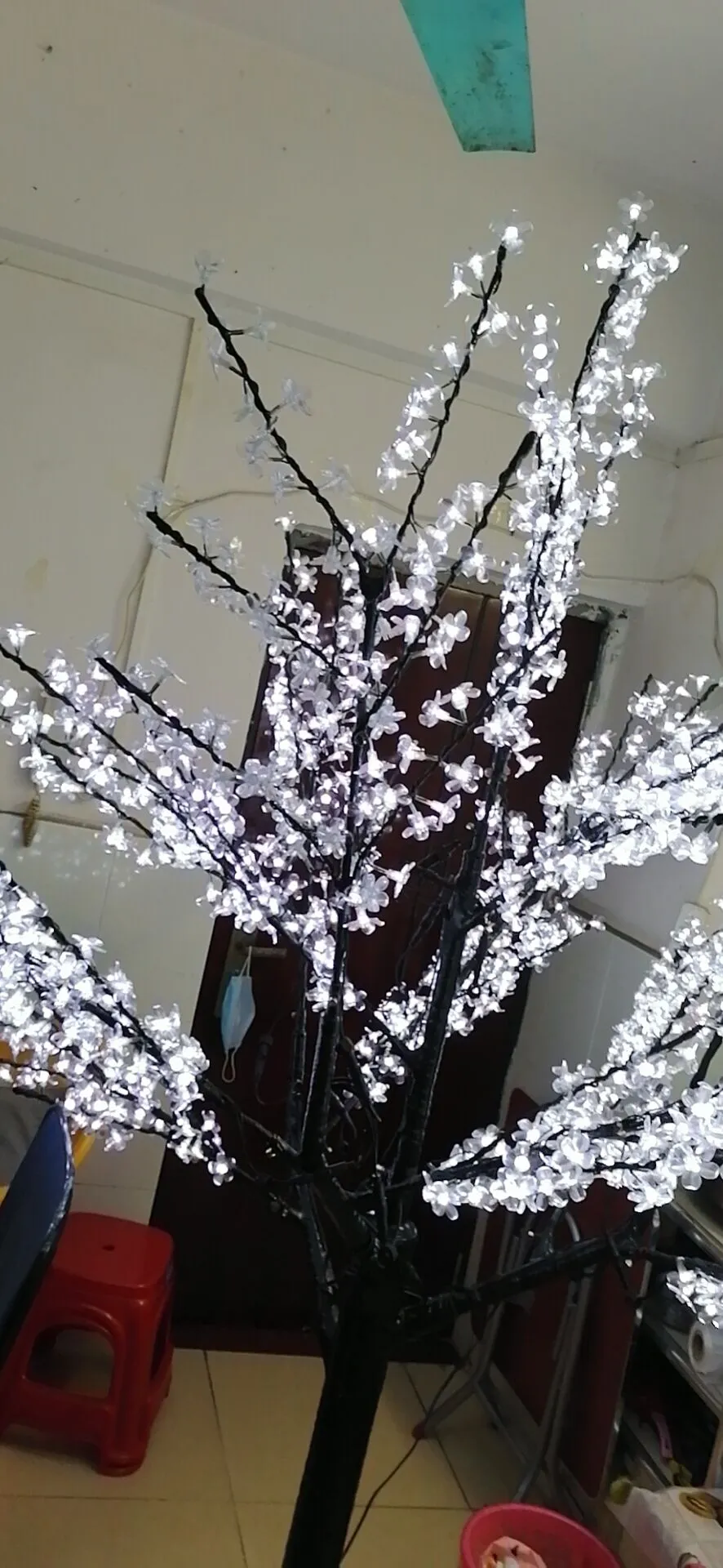 2m 6 5ft LED電球の高さ導かれている人工桜の木の光光クリスマスツリーライト110 220VAC雨プルーフ屋外使用270E