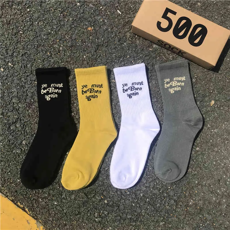 Socks Skate Crew Trendy Letter Printed Tube Men's and Women's Couple Sports Hip Hop /box