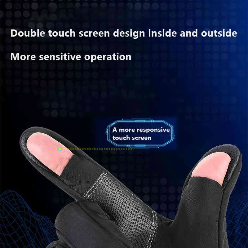 Verkauf Winter Outdoor Sport Angeln Lauf Handschuh Warm Touch Screen Gym Fitness Finger Für Männer Frauen Magische Handschuhe