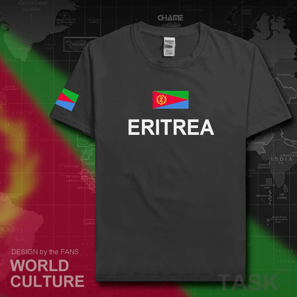 Eritrea Maglietta eritrea maglie moda squadra nazionale 100% cotone palestre t-shirt abbigliamento tees maglietta sportiva country ERI ER X0621