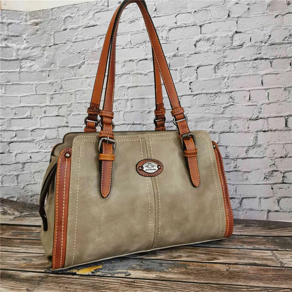 Luxusmarke Handtasche Designer Damen Leder Shopper Tasche Vintage Handtaschen für Damen Tote Umhängetaschen 2020 Hochwertige Geldbörse 27K