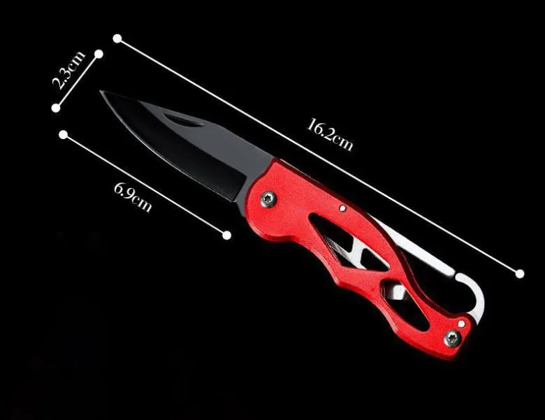 Multi-function Outdoor Survival Folding Knife Mini Safety Defense Pocket Backpack Knives Pendant Tool