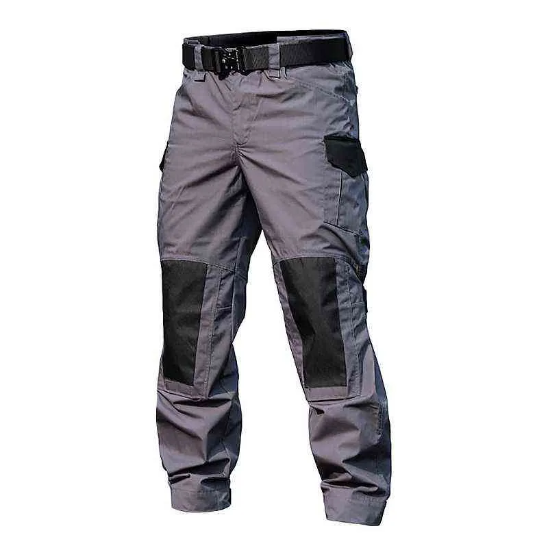 Hommes Militaire Tactique Cargo Pantalon Armée Vert Combat Pantalon Multi Poches Gris Uniforme Paintball Airsoft Automne Travail Vêtements 211112