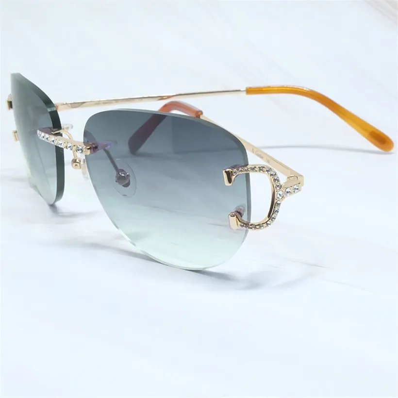 2024 FASHOUD OFF LUXE Designer nieuwe heren en dames zonnebril uit draad mannen ovaal vrouwen strass Regedestonen kleur feest tinten zomer trending lentes sol