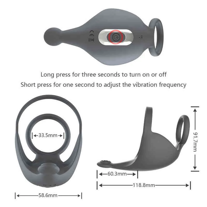 NXY Vibromasseur Bluetooth Pénis Vibrateur pour Hommes Chastity Cock Ring Sex Toys pour Hommes Adultes 18 Homme Prostate Massger App Télécommande Vibrateur 0104