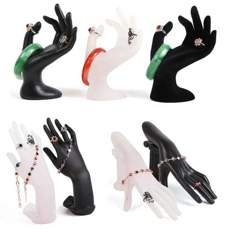 Vrouwelijke Mannequin Hand Vrouwen Display Model Horloges Ringen Armbanden Ketting Sieraden Kunstwerk Zwart Leunend 211014321i