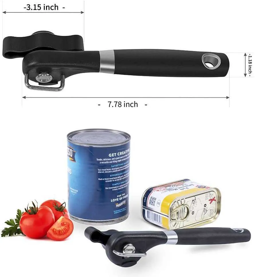 Apriscatole Utensili da cucina Manuale professionale manuale in acciaio inossidabile Barattolo con taglio laterale ristorante 210817