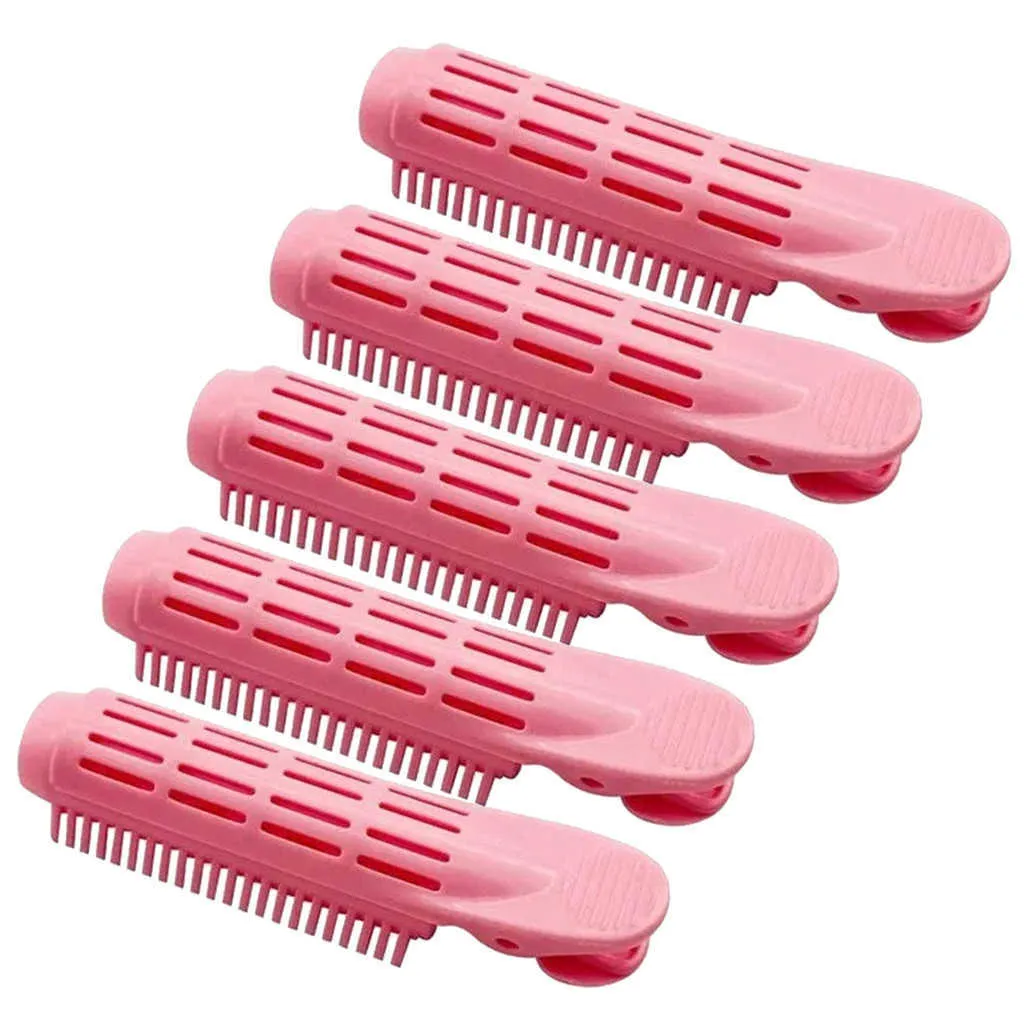 5 pz Clip bigodino capelli Auto Grip Radici del volume Naturale y Clip bigodino capelli fai da te Clip capelli ricci leggeri dormire Stylin H0913490659