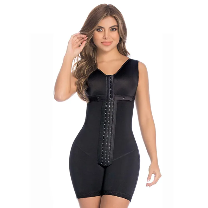 Fajas Gaine Colombienne Amincissante Femme Women's Tummy Control Shapewear High Compression Body Shaper Slimming Corset Sheath 220216