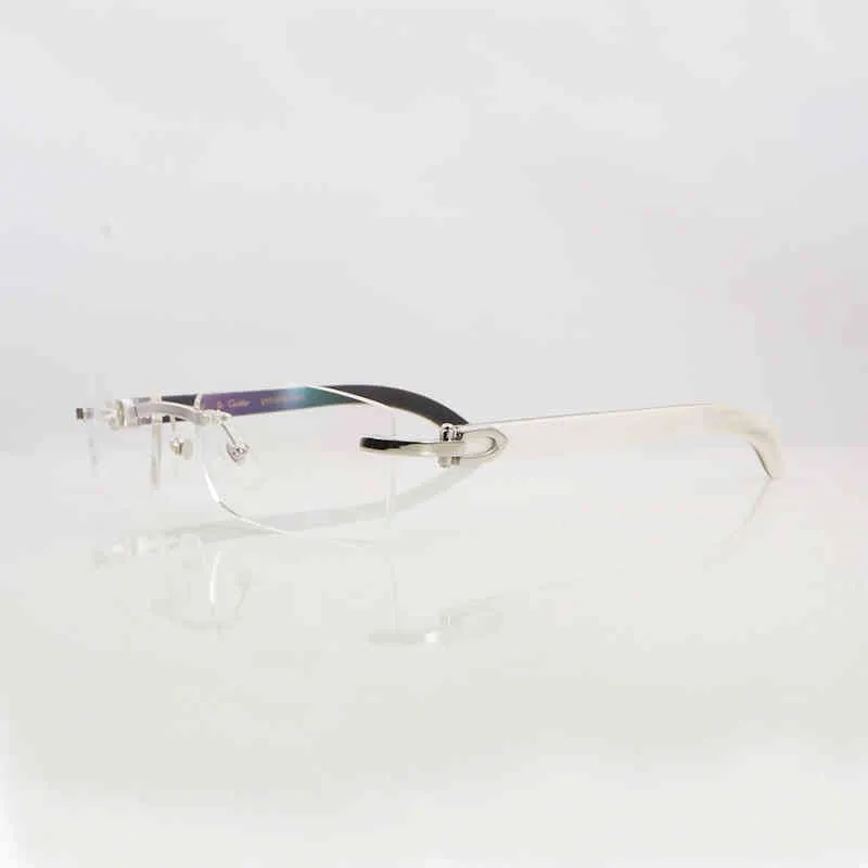 24% OFF 2023 Clear Eye Frames for Men Women Accessories Rimless Natural Buffalo Horn Carter Gold Transparent Eyeglasses Frame2345