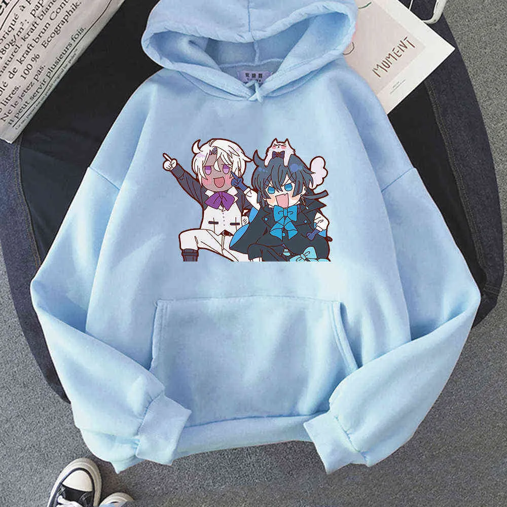 Anime Vanitas no Carte Felpe con cappuccio Donna Kawaii Vanitass Noee Cosplay Felpa con cappuccio Felpa gotica allentata y2k Khak Pullover Streetwear Y0820