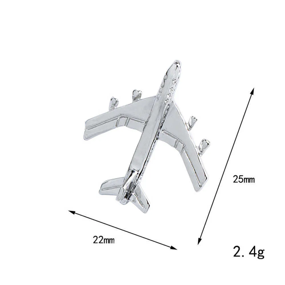 Винтажная брошь в виде самолета, мужской костюм, булавка на лацкане, мини-милый значок из сплава, свитер, куртка, декор, булавка для воротника, модные украшения H10186322447