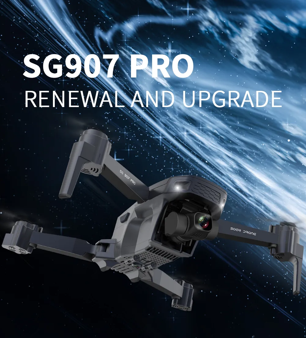 XKJ nuevo SG907Pro Drone GPS con cámara Dual 4K HD cardán de 2 ejes 5G WIFI RC Quadcopter plegable Drones profesionales juguete para regalo