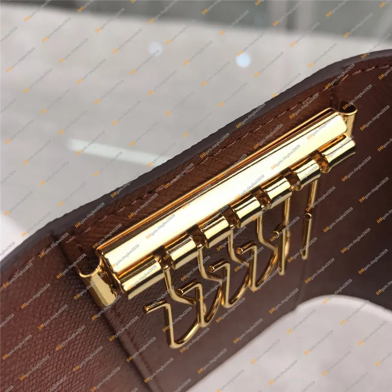 Unisex mode casual designer lyx 6 nyckelhållare plånbok mynt handväska nyckelpåse hög kvalitet topp 5A M62630 M61285 N62630 M60701 BUS205B