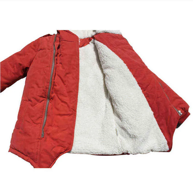 3-12 lat nastolatki chłopcy dziewczęta zima mody kurtka odzieżowa dziecięca ciepła bawełna wyściełana gruba płaszcz 211203