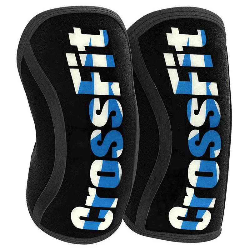 Compresión Powerlifting Rodilleras 7mm Neopreno Deportes Sentadillas Levantamiento de pesas Gimnasio Entrenamiento Rodillera Protector Joelheira Crossfit Q0913