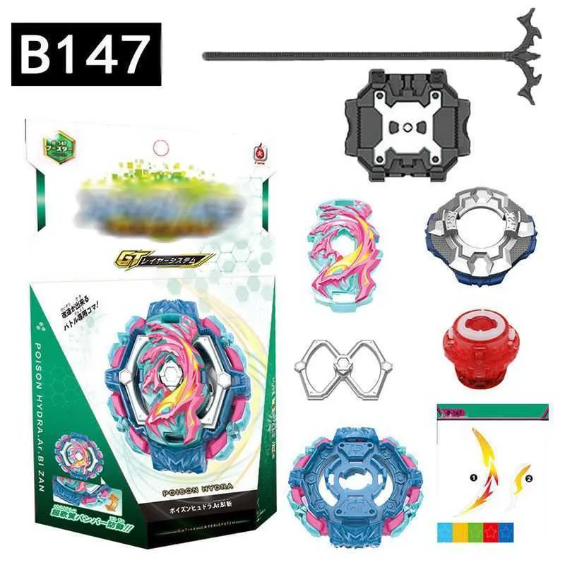 Rafale GT B-147-01 Poison Hydra Zan toupie avec lanceur Juguetes métal Fafnir lame Gyroscope jouets pour enfants garçon