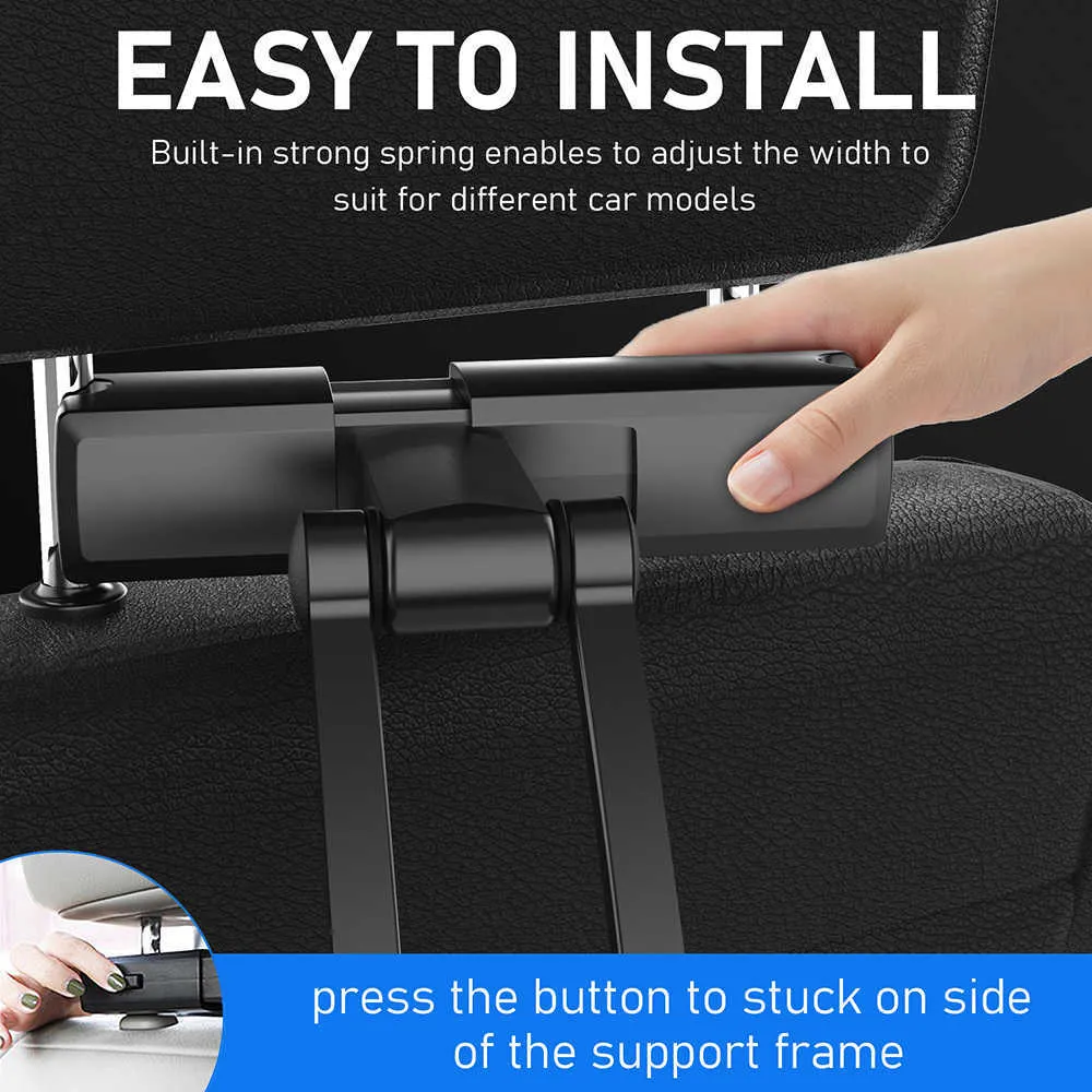 Universal Car Rear Pillow Holder Stand for Ipad 7 87inch Tablet 360 Rotation Bracket Back Seat Car Mount Handrest Soporte Tablet194W