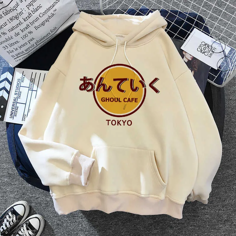 Heiße japanische Anime Tokyo Ghoul Graphic Hoodies Männer Kawaii Winterkleidung Cartoon Kaneki Ken Streetwear Unisex Sweatshirts Männlich H0909