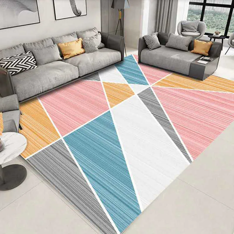 Скандинавские геометрические противоскользящие ковры для гостиной, дома, в помещении, ковер из листьев и перьев, 120x160, мягкий удобный напольный коврик, большой ковер 210301