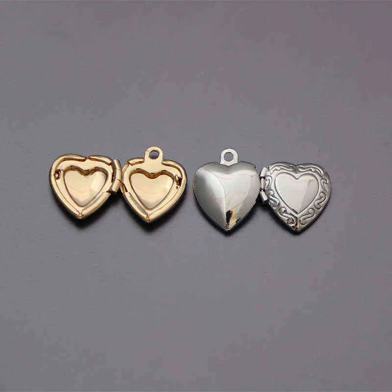 1 Collana con ciondolo con cornice foto a forma di cuore Collana con ciondolo a forma di cuore in acciaio inossidabile Collana con medaglione in acciaio inossidabile Donna Uomo Gioielli commemorativi G1206