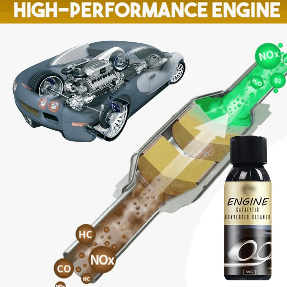 30 ml auto motor anti-carbon-aanbetaling anti-slijtage reinigingsmiddel katalysator converter booster cleaner verwijderen stof vuil zware olie