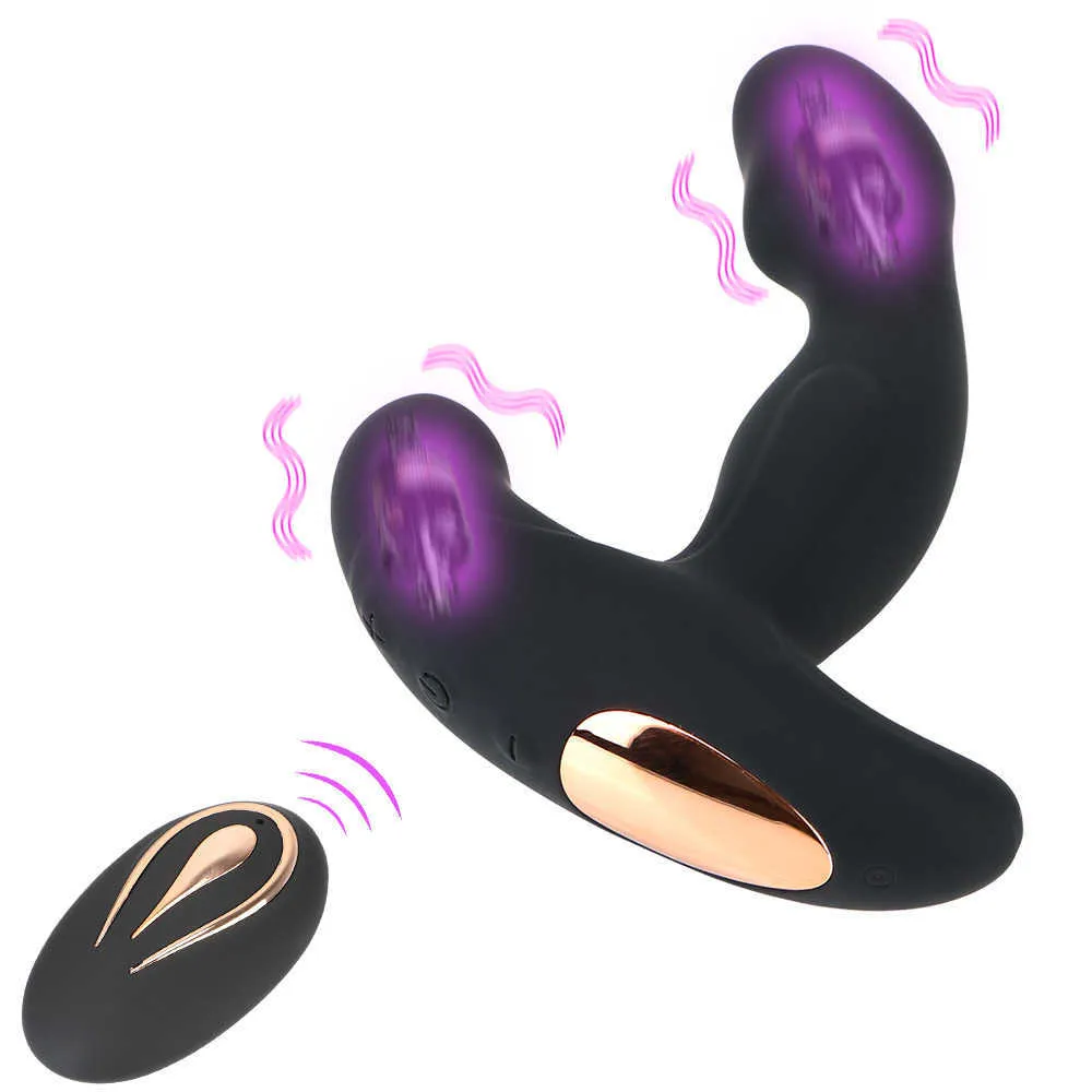 Massage Items Dildo Vibrator Butt Plug 12 Frequency Anal Vaginal Stimulator Male Prostate Massage Sexy Toys For Men Women