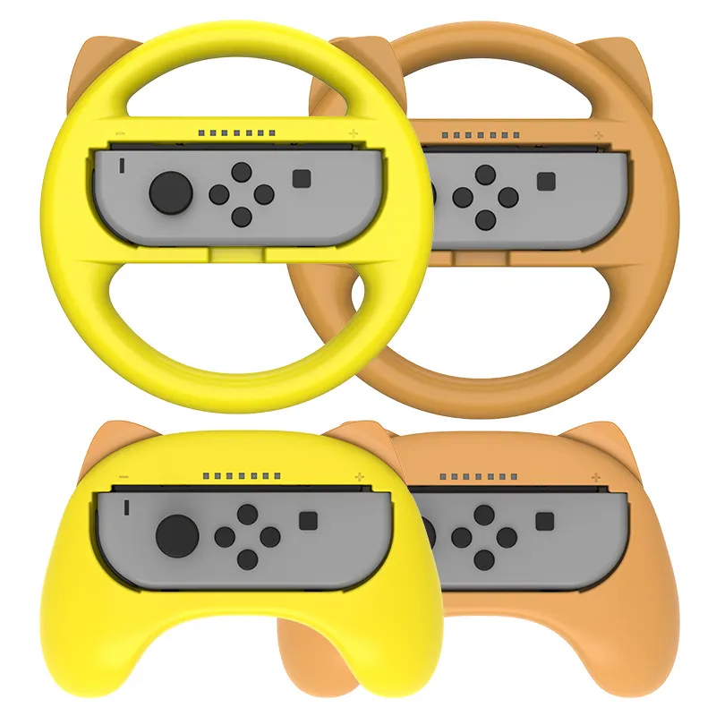 Shirlin Game Controller Ratt för Nintendo Switch NS Joy-Con Vänster Höger Små Gamepad Racing Game Ratt