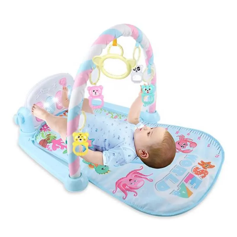 bébé gymnases jouer tapis pédale piano lumière jouet musical activité coup de pied coussin de remise en forme pour les filles nées garçons 210724