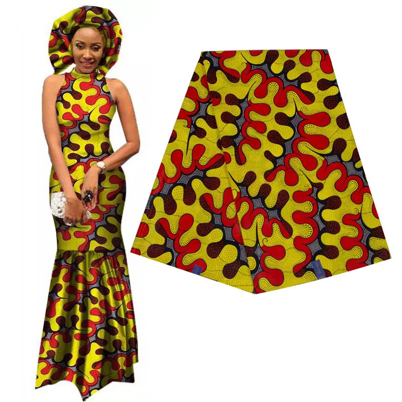 Elegante África Ancara impressa Batik Fabric Garantido Real Patchwork para Mulheres Artesanato de Vestido de Partidos 100% Algodão Melhor Qualidade T200810