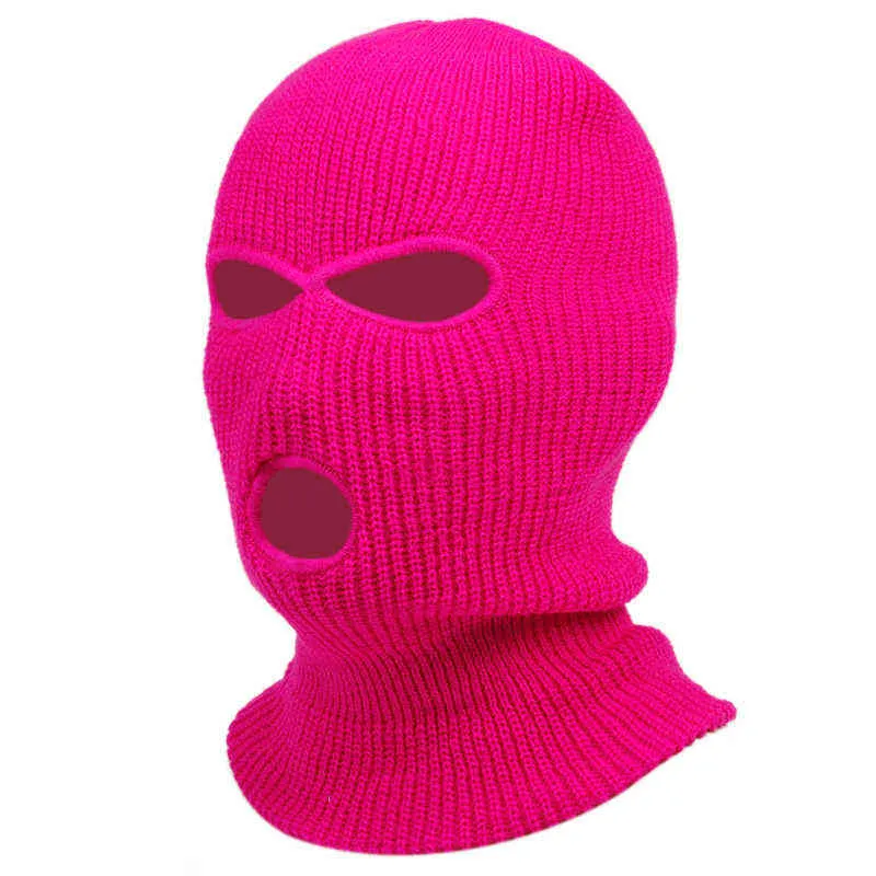 Anti-terrorisme Masque Couverture D'Hiver Néon Masque Vert Halloween Fête Moto Chapeau Vélo Ski Balaclava Rose Masque Y21111