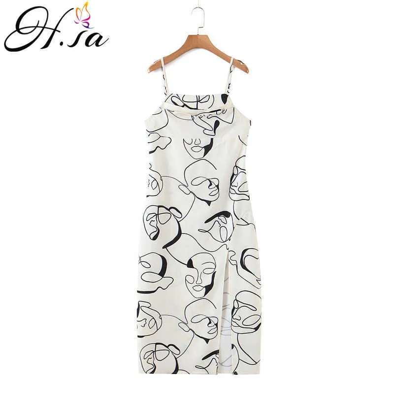 HSA Women Dress Demon Girl Original Harajuku Print Sexig Casual Femme Klänning Axel Av Ärmlös Gotisk Vit Klänning 210716