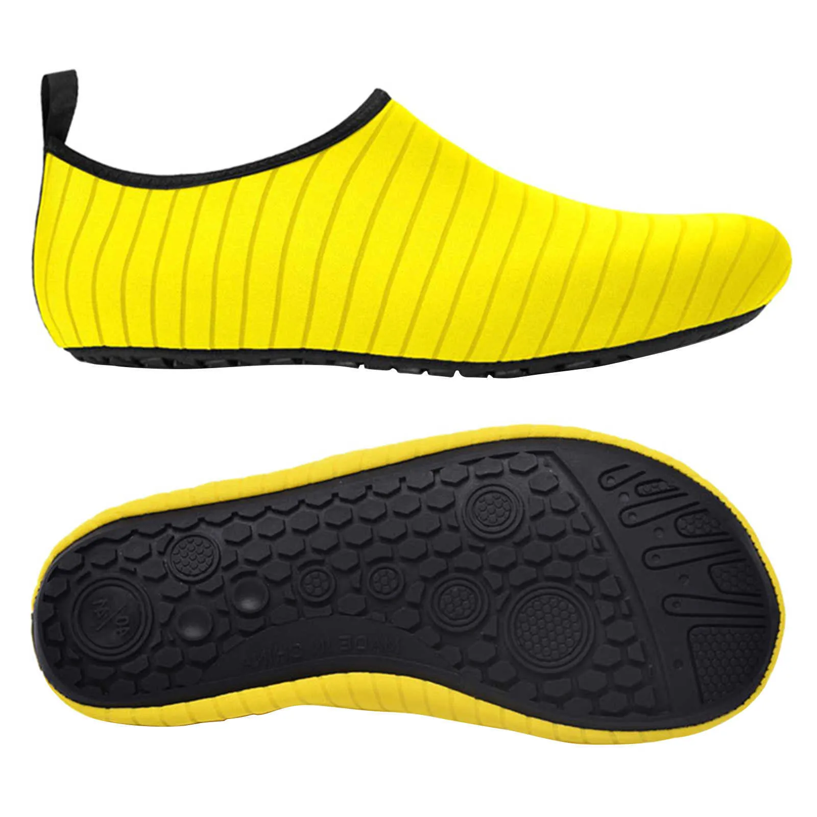Sapatos de água anti-deslizante Barefoot Rebar-seco Absorção de choque Aqua Meias Slip-on Mulheres Homens Esportes Praia Swim Surf Yoga Exercício Y0714