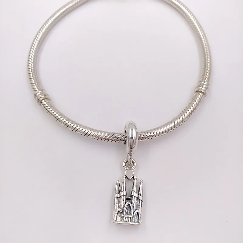 Breloques perles pour tête de bijoux délicats, kit de fabrication en gros, La Sagrada Familia pandora bracelet en argent femmes hommes bracelets chaîne perle tête collier portoricain 791078