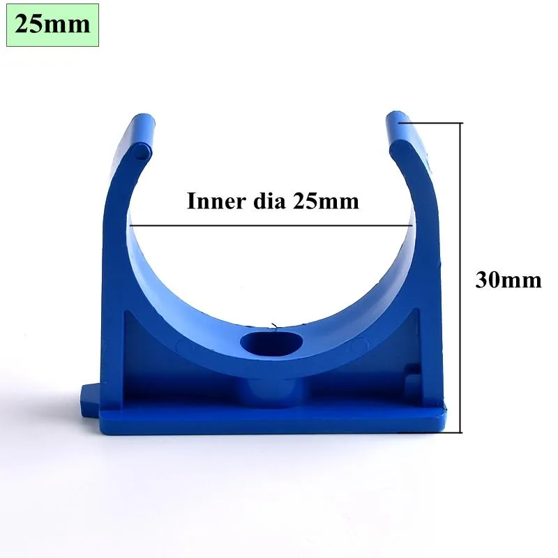 2-20-50mm Blue PVC Pipe Clamp Connector Garden Irrigation Aquarium Fish Tank Tube Watering Adapter Fittings Fixing Joints279z