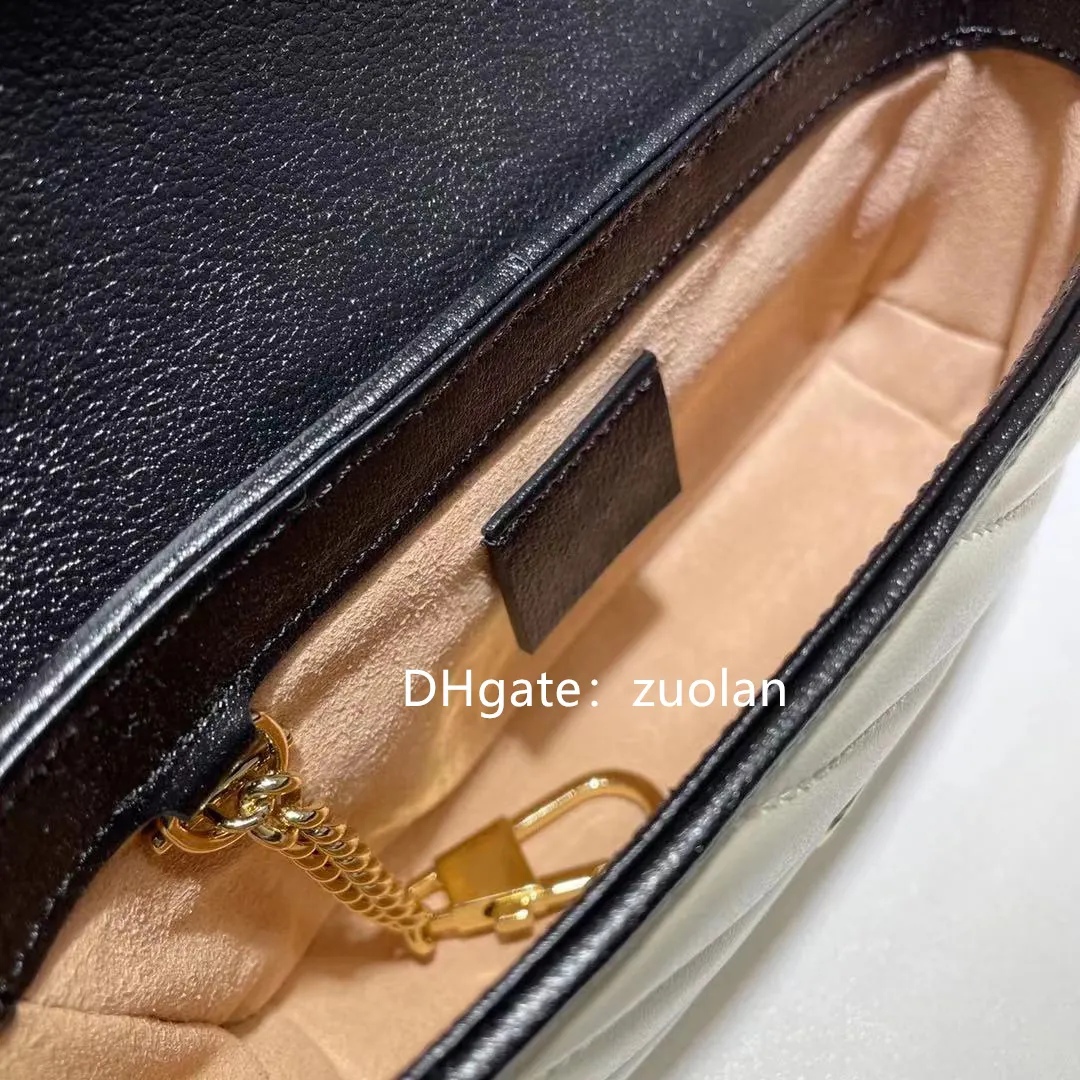 2023 16.5cm mini boy çanta 574969 Moda Hakiki Yağ mumu Deri Omuz çantaları İlkbahar ve Yaz Elmas Kafes Kapitone Flap Kadın Luxurys Tasarımcılar Çantalar