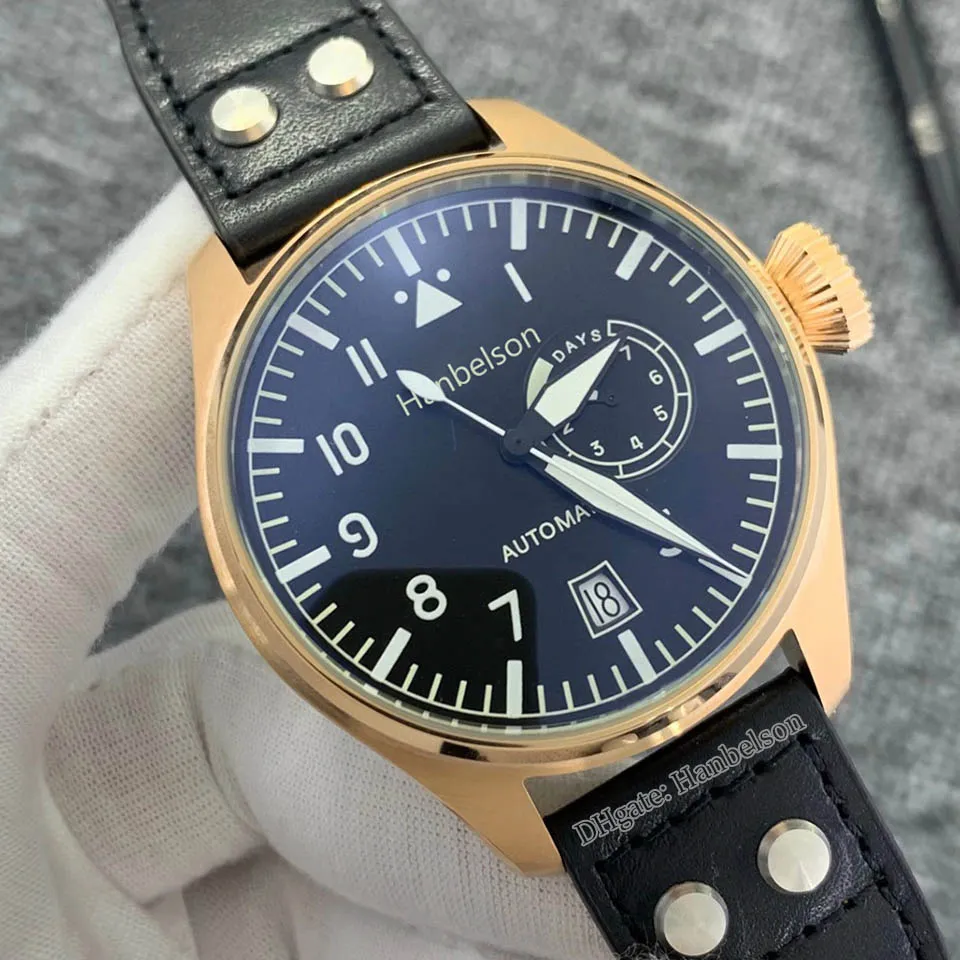 Klasyczne automatyczne zegarek na nadgarstek mechaniczny zielony tkanin skórzany pasek składany ze stali nierdzewnej rezerwy rezerwowe męskie zegarki 305V
