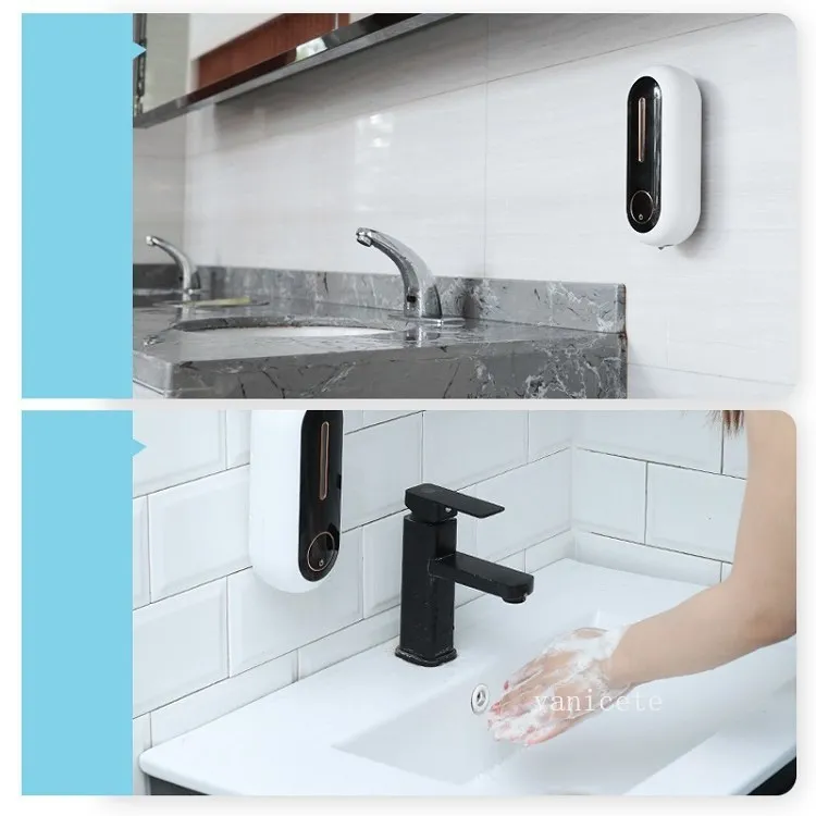 Intelligent digital automatic Soap dispenser USB charging wall hanging non contact foam soap dispenser T2I53285