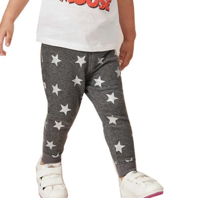 Jumping Meters Stars Sweatpants for Boys Girls Autumn Spring Kid Long Sport Pants Drawstring Selling Trousers Child 210529