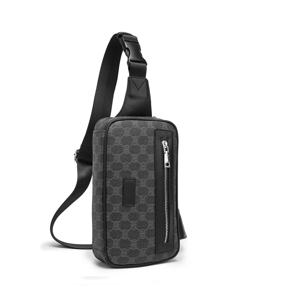 GXD Buchstaben Gedruckt PU Leder Sling Rucksack Klein Männer Brusttasche Pack Taille Gürtel Tasche Designer Schulter Umhängetasche Handtasche Geldbörse