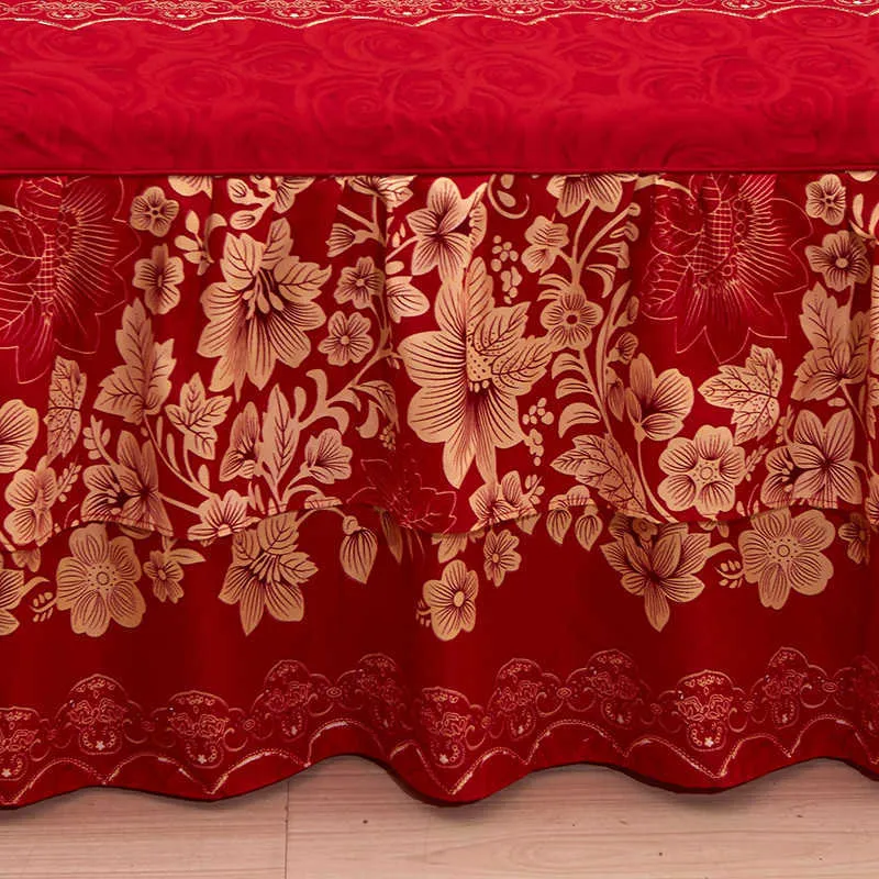 Drap de lit doux Couvre-lit de mariage Full Queen King Size Drap de lit avec couverture de matelas Draps Drop 210626