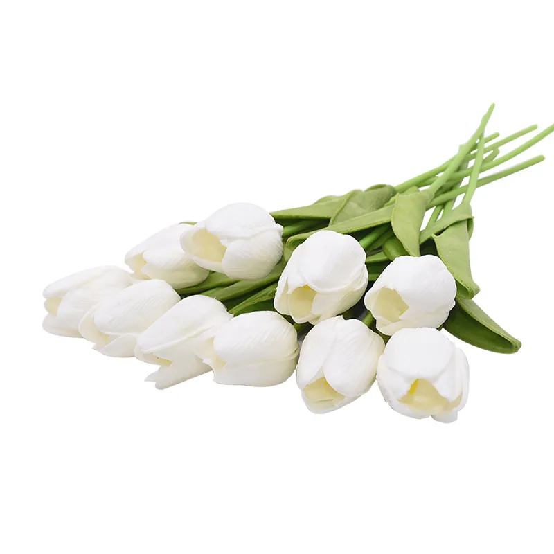 Tulipa Flor Artificial Toque Real Buquê Artificial Flor Falsa para Decoração de Casamento Flores Decoração de Casa Garen