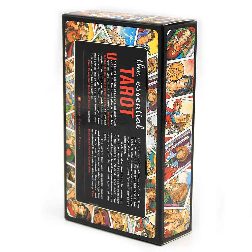The Essential Tarot Deck 78-kartowa gra zabawka wróżbiarstwo książka i zestaw kart odblokuj tajemnice starożytnej mistycznej saleV55M