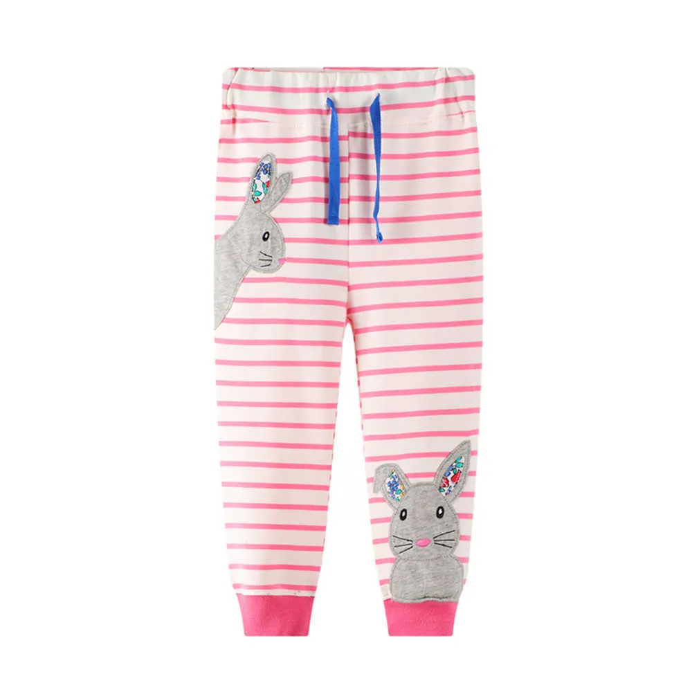 Hoppmätare Toddler Sweatpants för pojkar Tjejer Drake Print Fashion Kids Byxor Byxor med djur Barnkläder 210529
