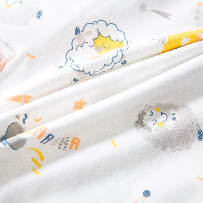 Sac de couchage bébé né sac de sommeil été Split Leg Sleepsack pour enfant en bas âge coton Slaapzak lit doux enfants pyjamas combinaison 220216