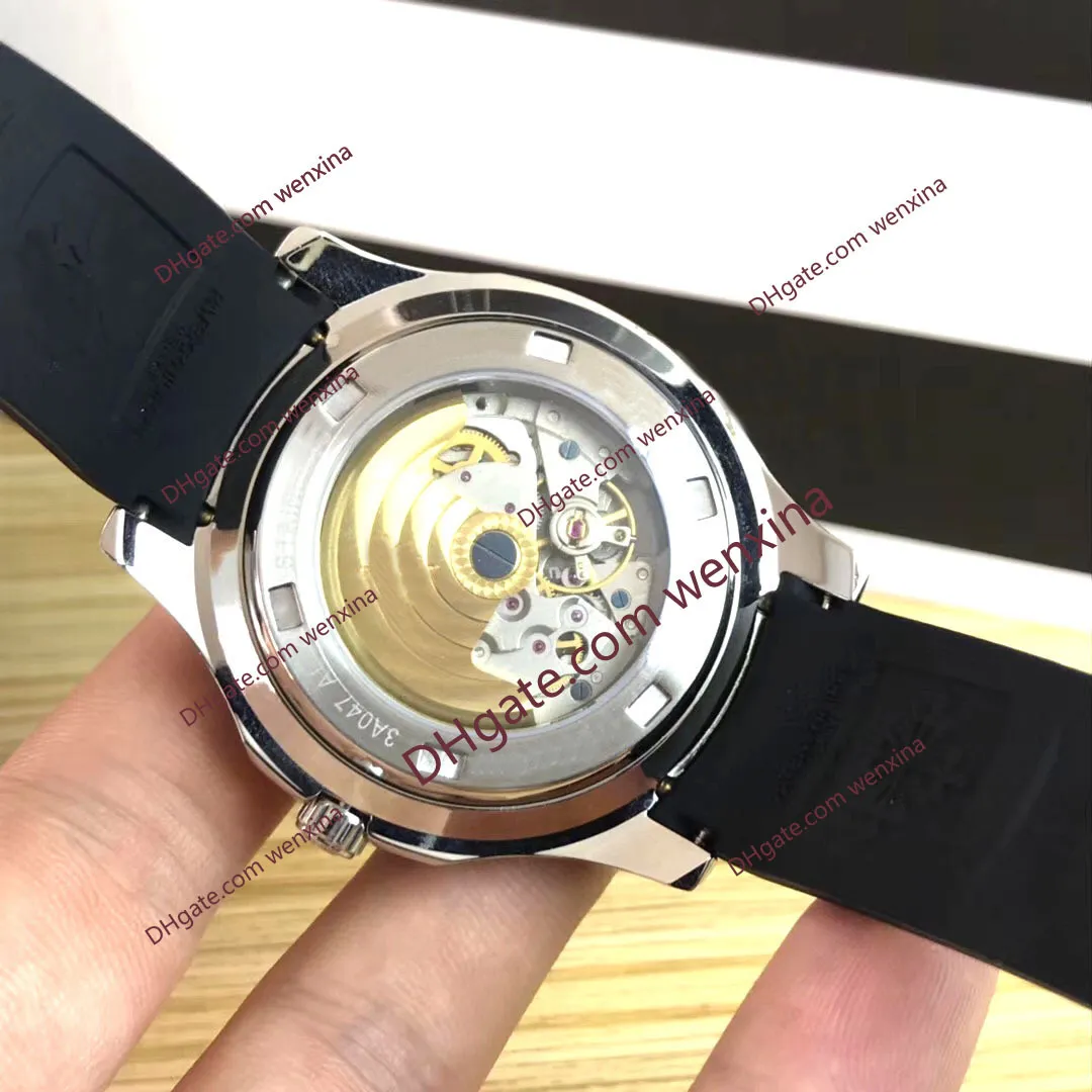 2021高品質ウォッチ40mmブルーダイヤルステンレス鋼の機械式自動2813ラバーブレスレット腕時計モントトレデラセットメンズウォッチ