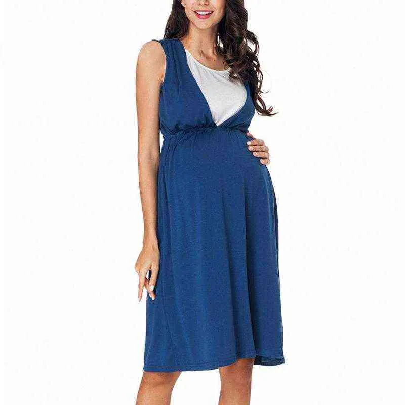 maternidade mulheres vestido gravidez vestidos mama roupas lisonjeiras lado ruching colher pescoço grávida mulheres roupas g220309