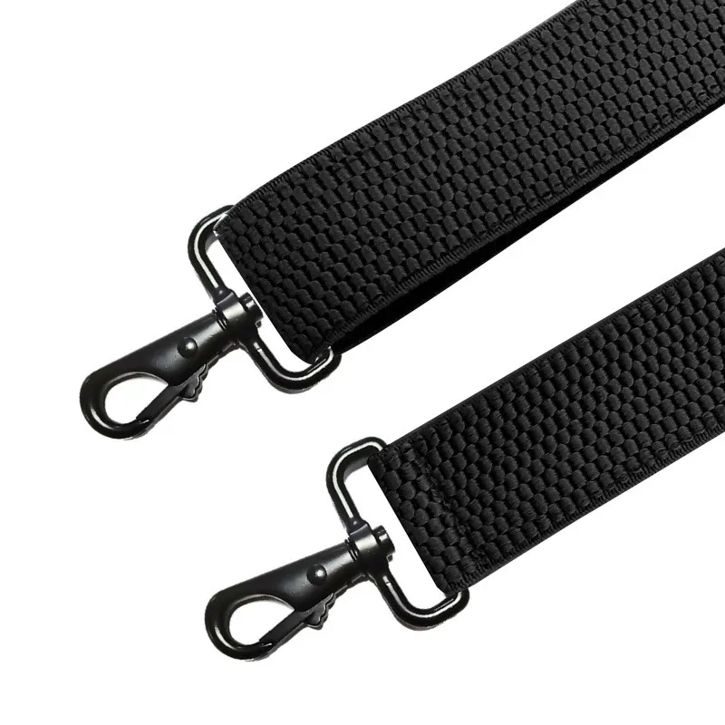 Bretelles de travail robustes pour hommes, 38cm de large, en forme de X avec 4 mousquetons pivotants, bretelles élastiques réglables pour pantalons de motard et de snowboard, 249l