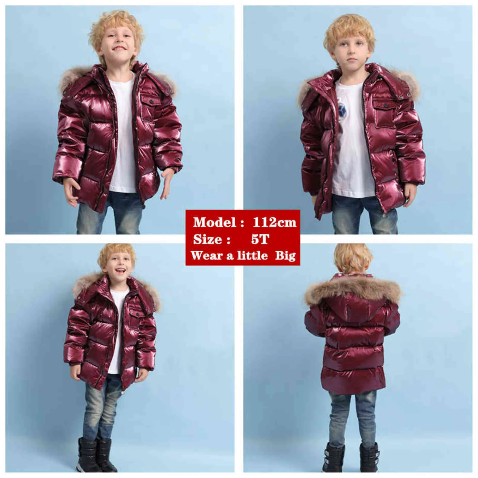 Marca Orangemom inverno Abbigliamento bambini giacche cappotto, abbigliamento bambini capispalla cappotti piume d'anatra bianca ragazze ragazzi giacca 211027